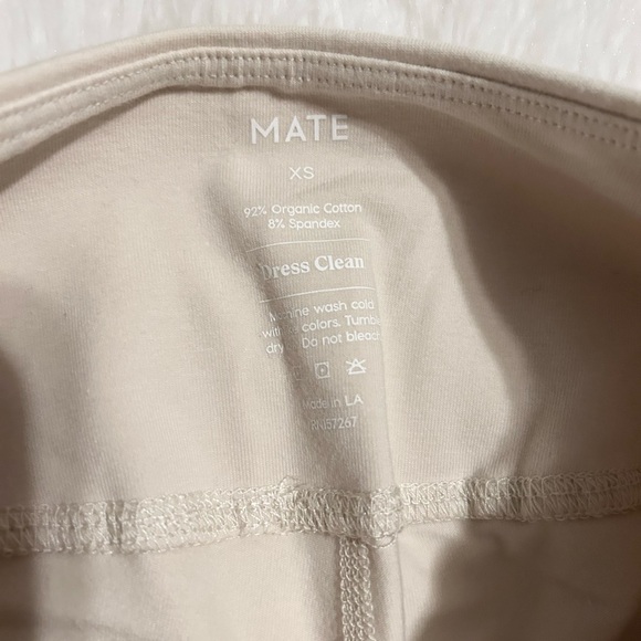 MATE The Label Organic Stretch Midi Leggings - Bone - Picture 9 of 14